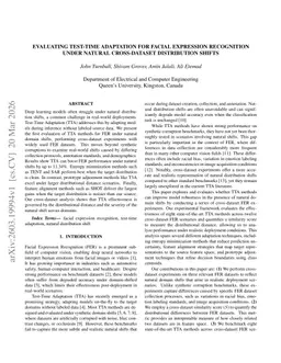 Evaluating Test-Time Adaptation For Facial Expression Recognition Under Natural Cross-Dataset Distribution Shifts