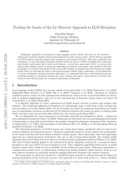 Probing the Limits of the Lie Detector Approach to LLM Deception