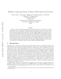 HTMuon: Improving Muon via Heavy-Tailed Spectral Correction