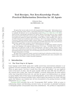 Tool Receipts, Not Zero-Knowledge Proofs: Practical Hallucination Detection for AI Agents
