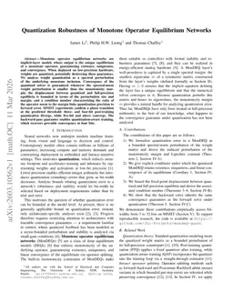 Quantization Robustness of Monotone Operator Equilibrium Networks