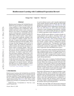 Reinforcement Learning with Conditional Expectation Reward