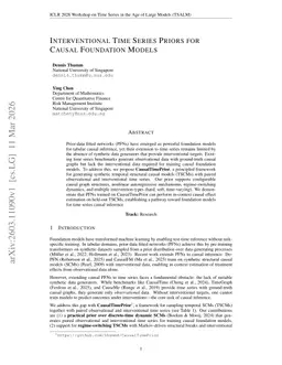 Interventional Time Series Priors for Causal Foundation Models