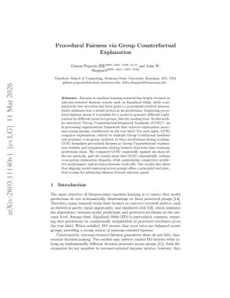Procedural Fairness via Group Counterfactual Explanation