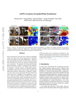 GGPT: Geometry Grounded Point Transformer