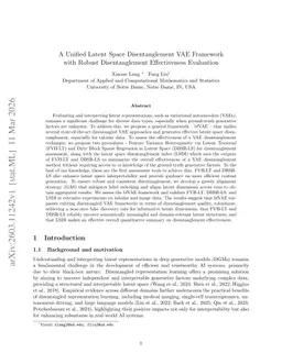 A Unified Latent Space Disentanglement VAE Framework with Robust Disentanglement Effectiveness Evaluation