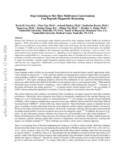 Stop Listening to Me! How Multi-turn Conversations Can Degrade Diagnostic Reasoning