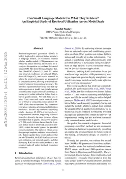 Can Small Language Models Use What They Retrieve? An Empirical Study of Retrieval Utilization Across Model Scale