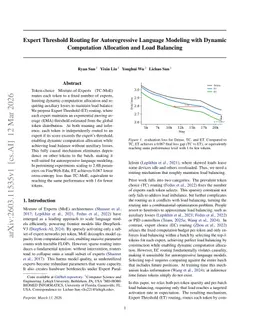 Expert Threshold Routing for Autoregressive Language Modeling with Dynamic Computation Allocation and Load Balancing