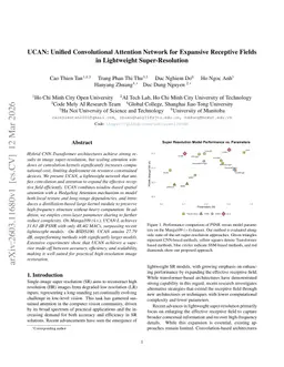 UCAN: Unified Convolutional Attention Network for Expansive Receptive Fields in Lightweight Super-Resolution
