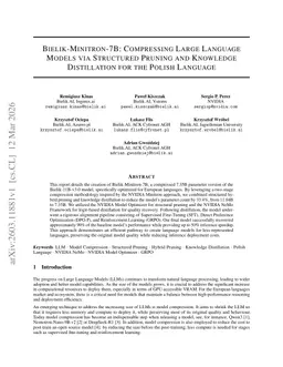 Bielik-Minitron-7B: Compressing Large Language Models via Structured Pruning and Knowledge Distillation for the Polish Language