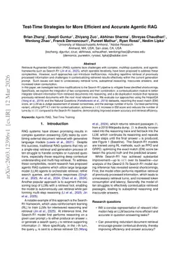 Test-Time Strategies for More Efficient and Accurate Agentic RAG