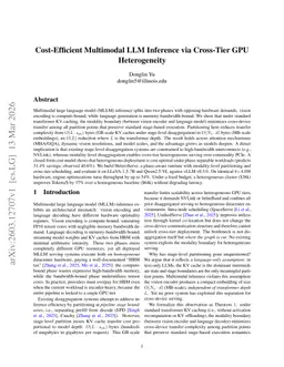 Cost-Efficient Multimodal LLM Inference via Cross-Tier GPU Heterogeneity