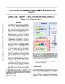 TaoBench: Do Automated Theorem Prover LLMs Generalize Beyond MathLib?