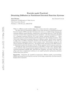 Fractals made Practical: Denoising Diffusion as Partitioned Iterated Function Systems