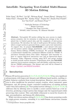 InterEdit: Navigating Text-Guided Multi-Human 3D Motion Editing