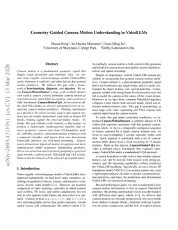 Geometry-Guided Camera Motion Understanding in VideoLLMs