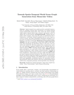 Towards Spatio-Temporal World Scene Graph Generation from Monocular Videos