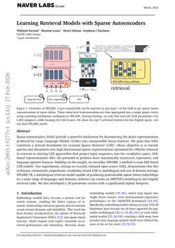 Learning Retrieval Models with Sparse Autoencoders