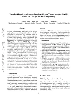 VisualLeakBench: Auditing the Fragility of Large Vision-Language Models against PII Leakage and Social Engineering