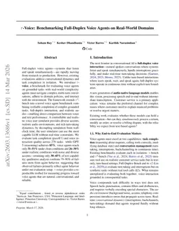 $τ$-Voice: Benchmarking Full-Duplex Voice Agents on Real-World Domains