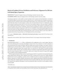 Retrieval-Feedback-Driven Distillation and Preference Alignment for Efficient LLM-based Query Expansion