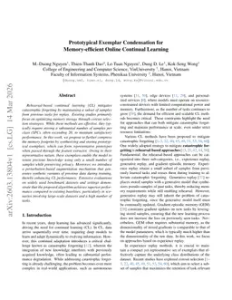Memory-efficient Continual Learning with Prototypical Exemplar Condensation