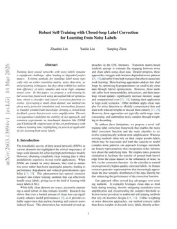 Robust Self-Training with Closed-loop Label Correction for Learning from Noisy Labels