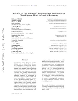 Faithful or Just Plausible? Evaluating the Faithfulness of Closed-Source LLMs in Medical Reasoning
