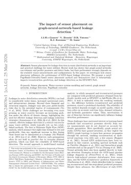 The impact of sensor placement on graph-neural-network-based leakage detection