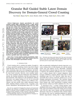 Granular Ball Guided Stable Latent Domain Discovery for Domain-General Crowd Counting