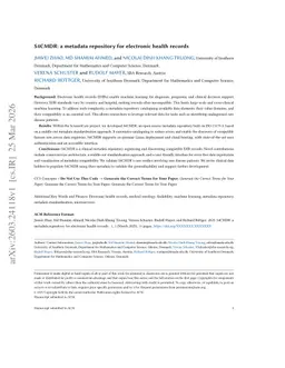 S4CMDR: a metadata repository for electronic health records