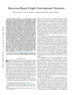Reservoir-Based Graph Convolutional Networks