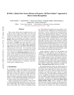 B-MoE: A Body-Part-Aware Mixture-of-Experts "All Parts Matter" Approach to Micro-Action Recognition
