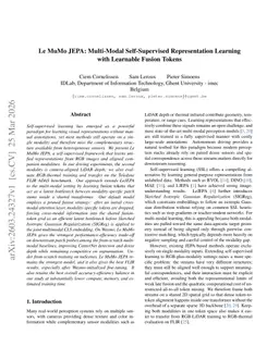Le MuMo JEPA: Multi-Modal Self-Supervised Representation Learning with Learnable Fusion Tokens