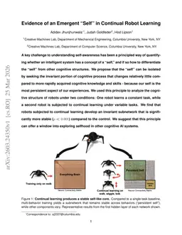 Evidence of an Emergent "Self" in Continual Robot Learning