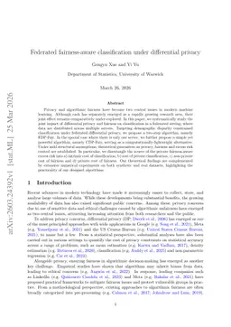 Federated fairness-aware classification under differential privacy