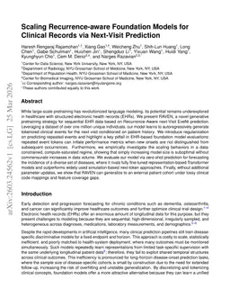Scaling Recurrence-aware Foundation Models for Clinical Records via Next-Visit Prediction