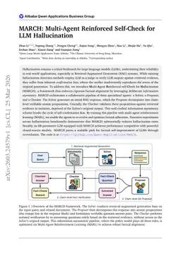 MARCH: Multi-Agent Reinforced Self-Check for LLM Hallucination