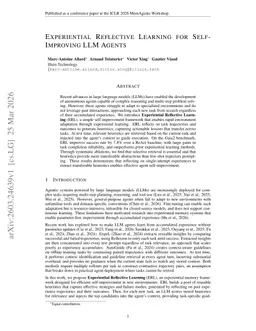 Experiential Reflective Learning for Self-Improving LLM Agents