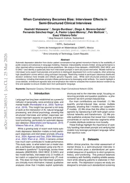 When Consistency Becomes Bias: Interviewer Effects in Semi-Structured Clinical Interviews