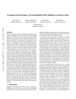 Learning From Developers: Towards Reliable Patch Validation at Scale for Linux