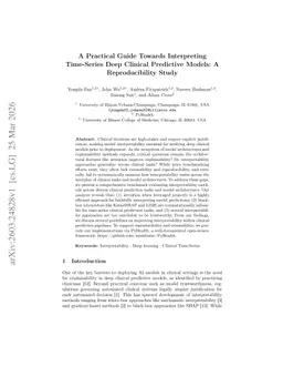A Practical Guide Towards Interpreting Time-Series Deep Clinical Predictive Models: A Reproducibility Study