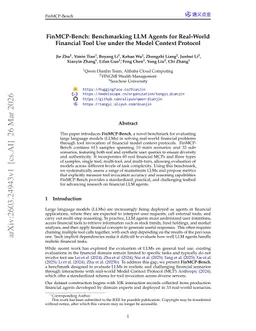 FinMCP-Bench: Benchmarking LLM Agents for Real-World Financial Tool Use under the Model Context Protocol