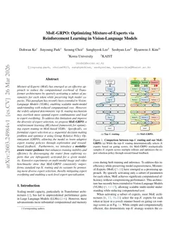 MoE-GRPO: Optimizing Mixture-of-Experts via Reinforcement Learning in Vision-Language Models