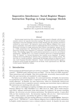 Imperative Interference: Social Register Shapes Instruction Topology in Large Language Models