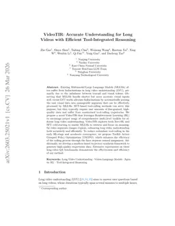 VideoTIR: Accurate Understanding for Long Videos with Efficient Tool-Integrated Reasoning