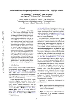 Mechanistically Interpreting Compression in Vision-Language Models