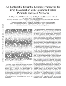 An Explainable Ensemble Learning Framework for Crop Classification with Optimized Feature Pyramids and Deep Networks