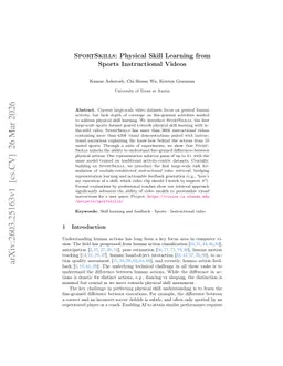 SportSkills: Physical Skill Learning from Sports Instructional Videos